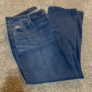 St. John's Bay - Plus Comfort Waist Womens Mid Rise Relaxed Straight Jean